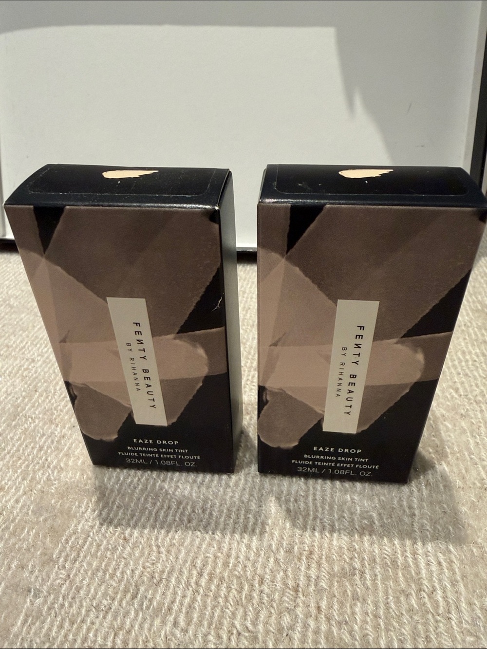 NEW UNOPENED Set of 2 - Fenty Beauty Eaze Drop Blurring Skin Tint - Shade 1
